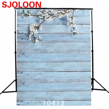 

SJOLOON baby photography background wood and flowers photography backdrops computer print backgroun fond studio photo vinyl prop