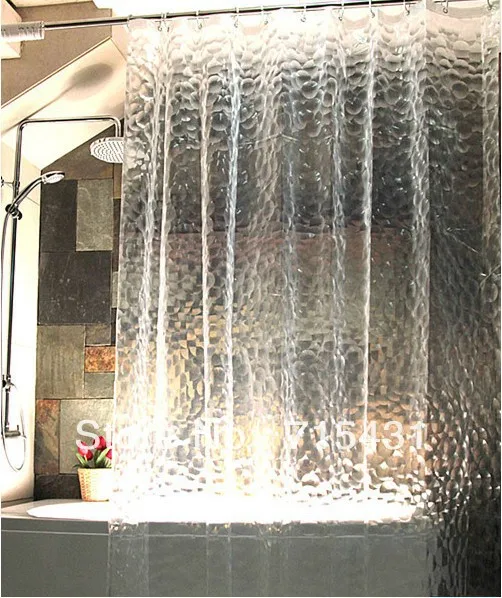 Hot selling quality Bath curtain Shower curtain, waterproof with hook