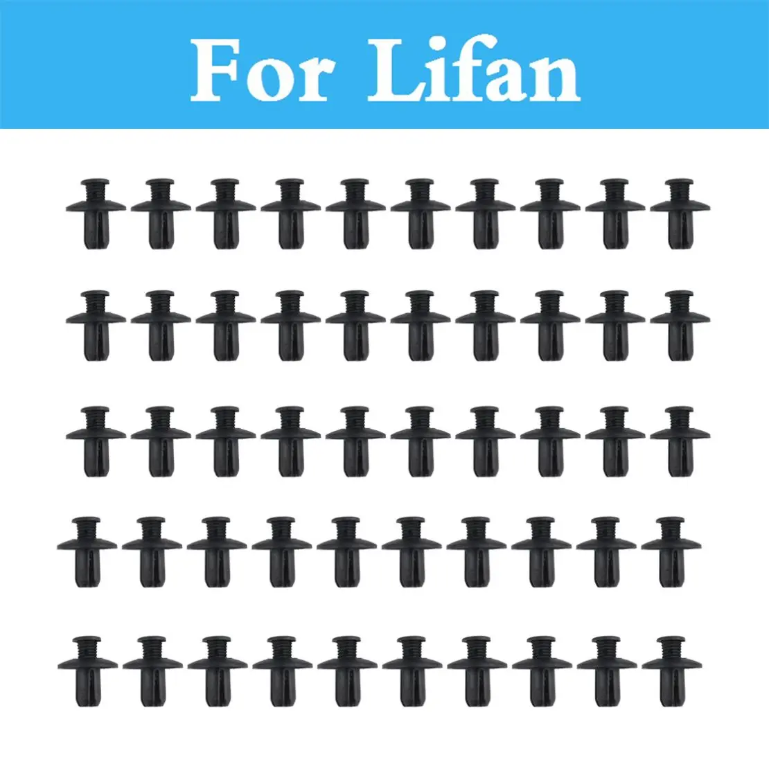 

8mm Car Rivet Fasteners Bumper Mudguard Expansion Clips For Lifan Smily Solano X50 X60 Breez (520) Cebrium (720) Celliya (530)