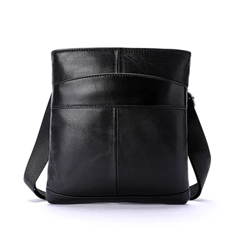 

BEAU-Mva Leather Shoulder Bag Casual Messenger Bag Business Casual Bag Leather Briefcase Small Leather Shoulder Bag
