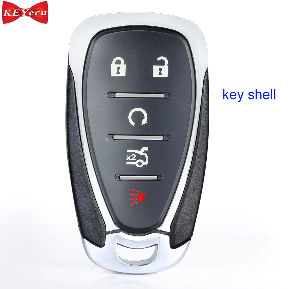 

KEYECU for Chevrolet Camaro Cruze Malibu 2016 2017 2018 Remote Car Key Shell Case Fob Housing Cover for HYQ4EA, HYQ4AA