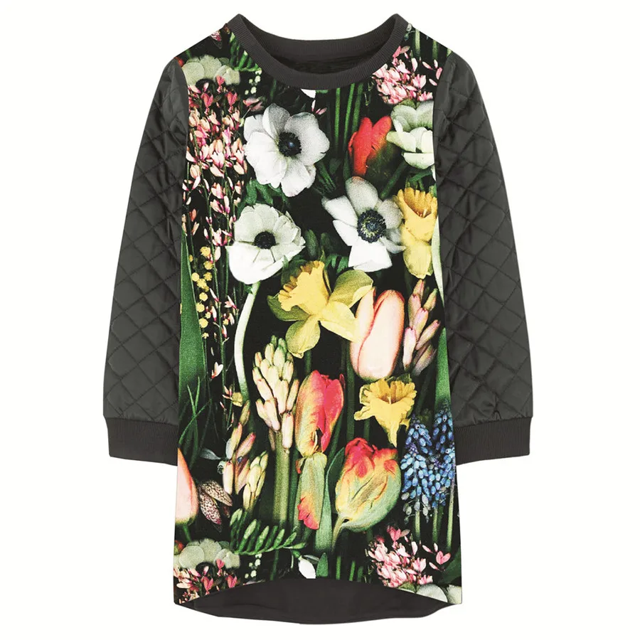 Платья для девочек; зимнее платье; детские нагрудники с милыми цветами; Классная дизайнерская детская одежда; детская одежда в клетку с длинными рукавами; Одежда для девочек