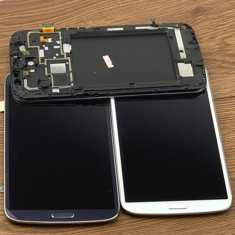 i9205 For Samsung Galaxy Mega 6.3 i9200 LCD Display Touch Screen Digitizer Assembly with Frame Gray Black color | Мобильные телефоны