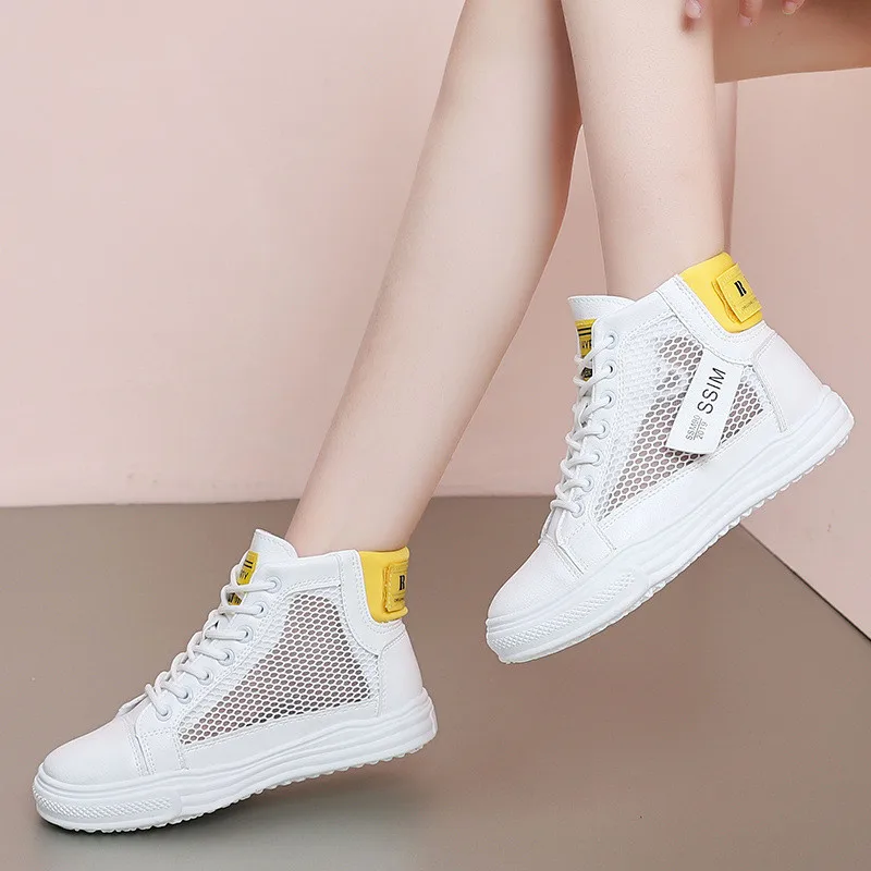 

Women casual shoes fashion breathable Walking mesh lace up flat shoes sneakers women 2019 tenis feminino