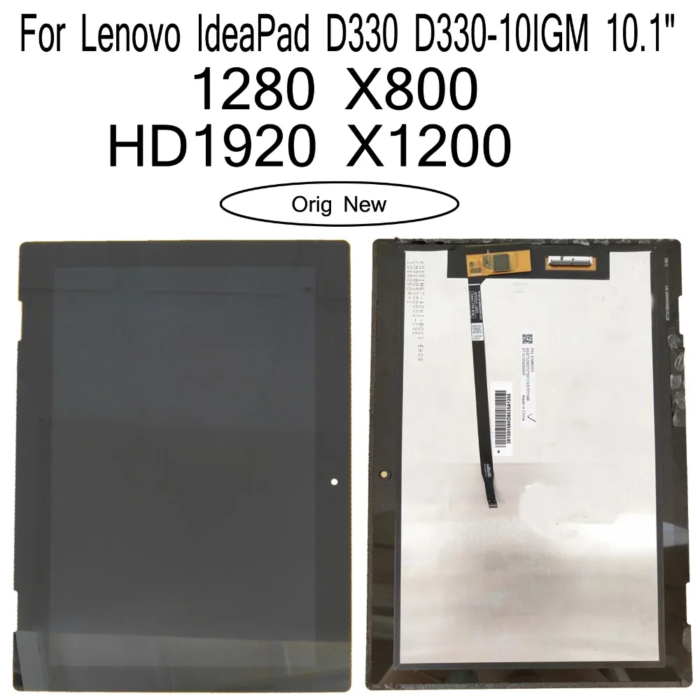 

Shyueda 100% Oig NEW 10.1 For Lenovo IdeaPad D330 D330-10IGM N5000 N4000 LCD Display Touch Screen Digitizer