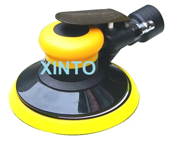 

6" Auto pneumatic sand paper machine, free dry dust suction type polishing tool, impact dust collecting polisher, air mill