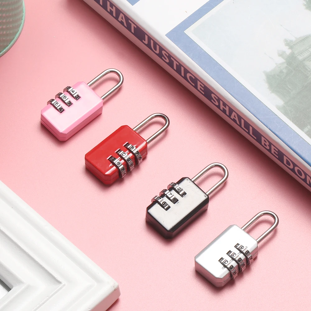 

3 Dial Digit Number Combination Password Lock Travel Security Protect Locker Travel Lock for Luggage/Bag/Backpack/Drawer