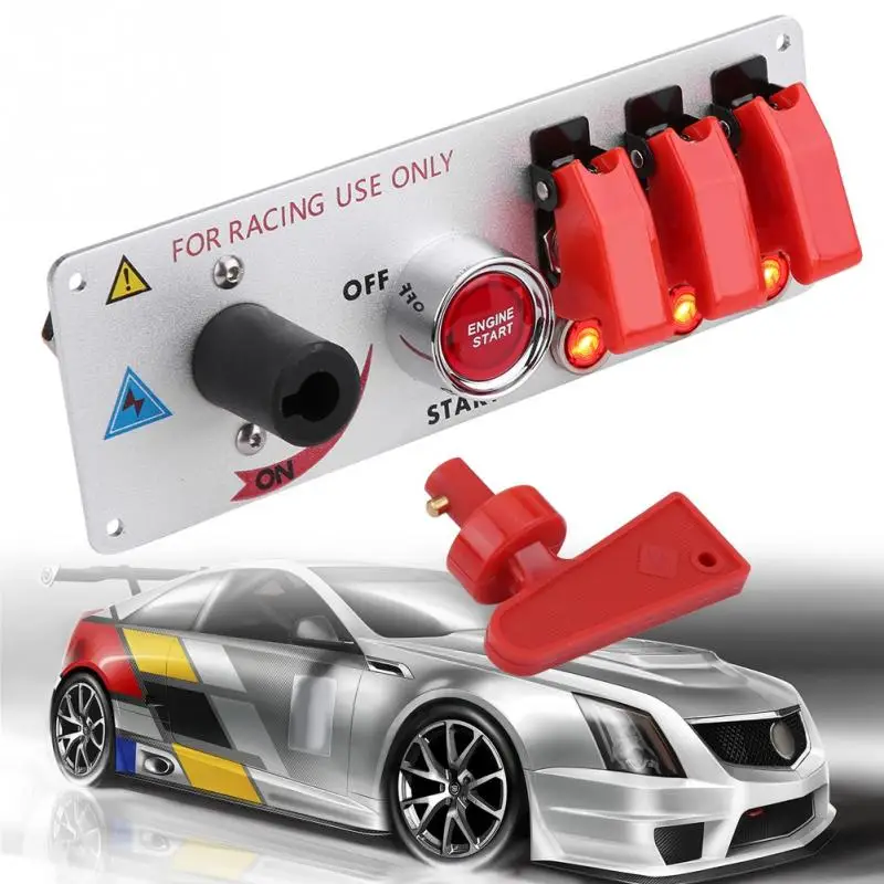 12V переключатель зажигания для гоночного автомобиля панель запуска двигателя