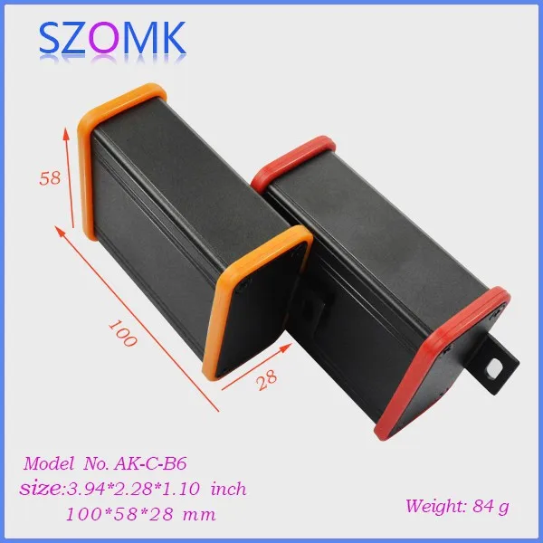 

4 pcs/lot aluminum box cabinet oem aluminum aluminum brushed case aluminum case 28x58x100 mm