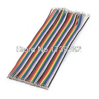 

2mm Pitch Jumper Cable Wire 40Pin Female Crimp Terminal Connector Colorful 15cm