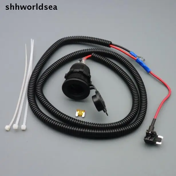 Shhworld 1 м 5 мм 1/5/50 набор mirco mini fuse tap 12V розетка для автомобильного прикуривателя жгут