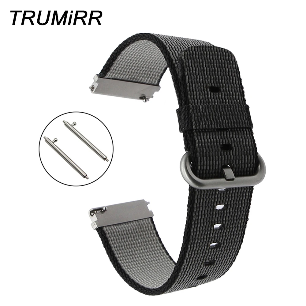 Ремешок нейлоновый для часов Tissot T035 Longines Mido Luminox быстросъемный браслет с пряжкой