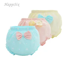 3 шт./лот, детское нижнее белье, штаны для девочек, хлопок, трусы для новорожденных, милое детское нижнее белье для детей 0-1-2 лет, детские трусы для девочек