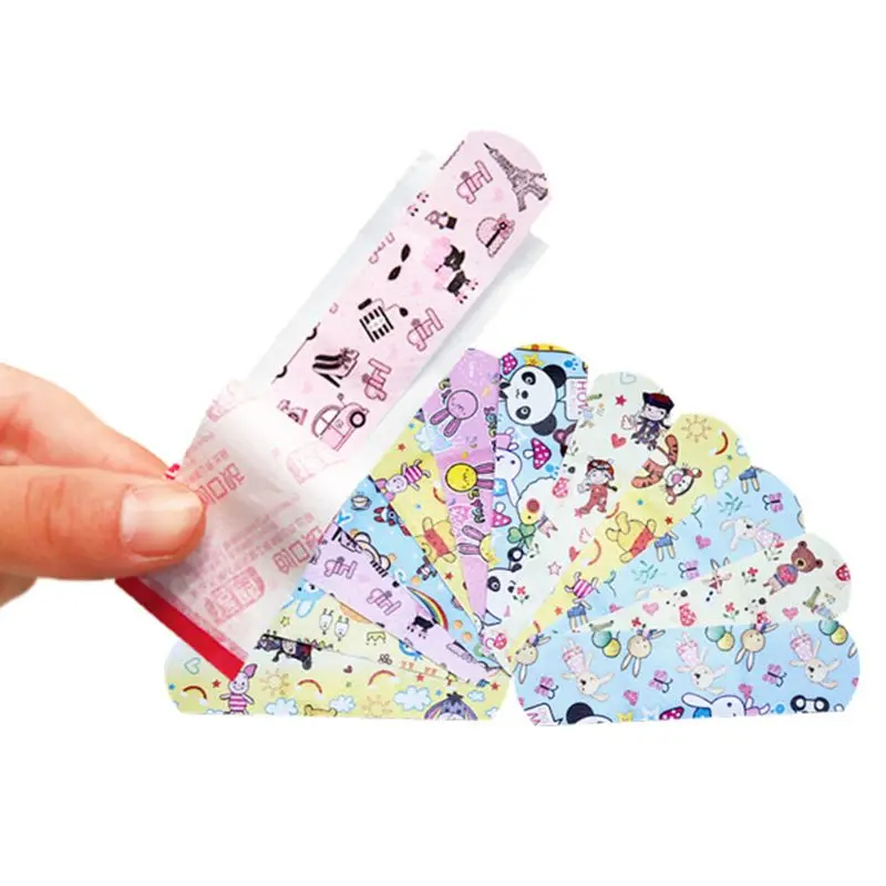 120 Pcs/box Cartoon Band-aid Cute Mini Children Breathable Waterproof Bandage ok Bandages Hemostatic Patch