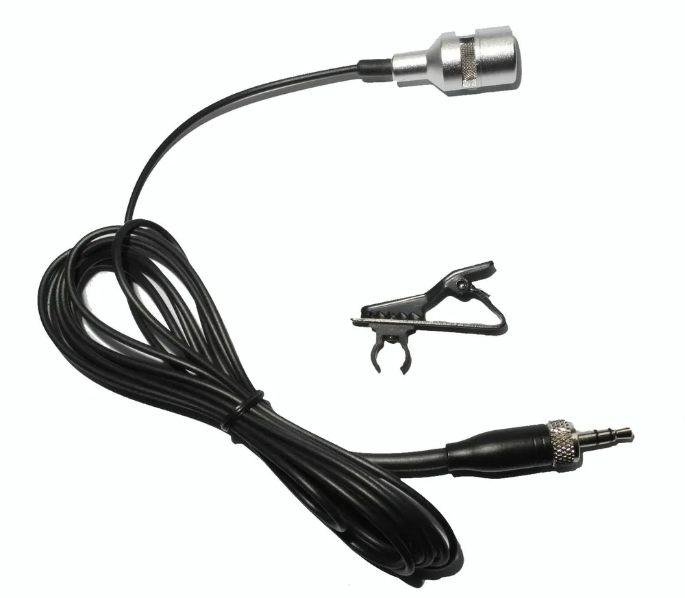 Lavalier Lapel Mic tie clip Microphone 3.5MM 1/8" Screw Lock Plug For