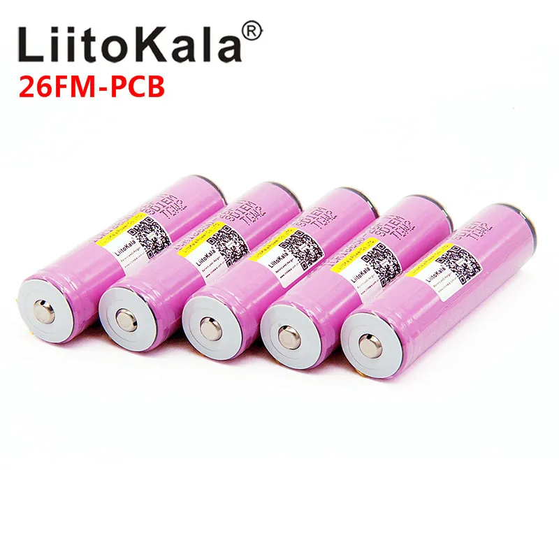 LiitoKala 18650 2600 mah ICR18650-26FM 3,7 V 18650 емкость литий-ионная батарея для светодиодный фонарик факел батарея