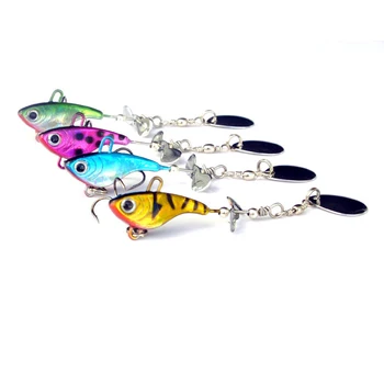 

Seawater Fishing Lure 12g Blade Lead Jig Head Fish VIB Spinner Baits Artificial Spoon Lures