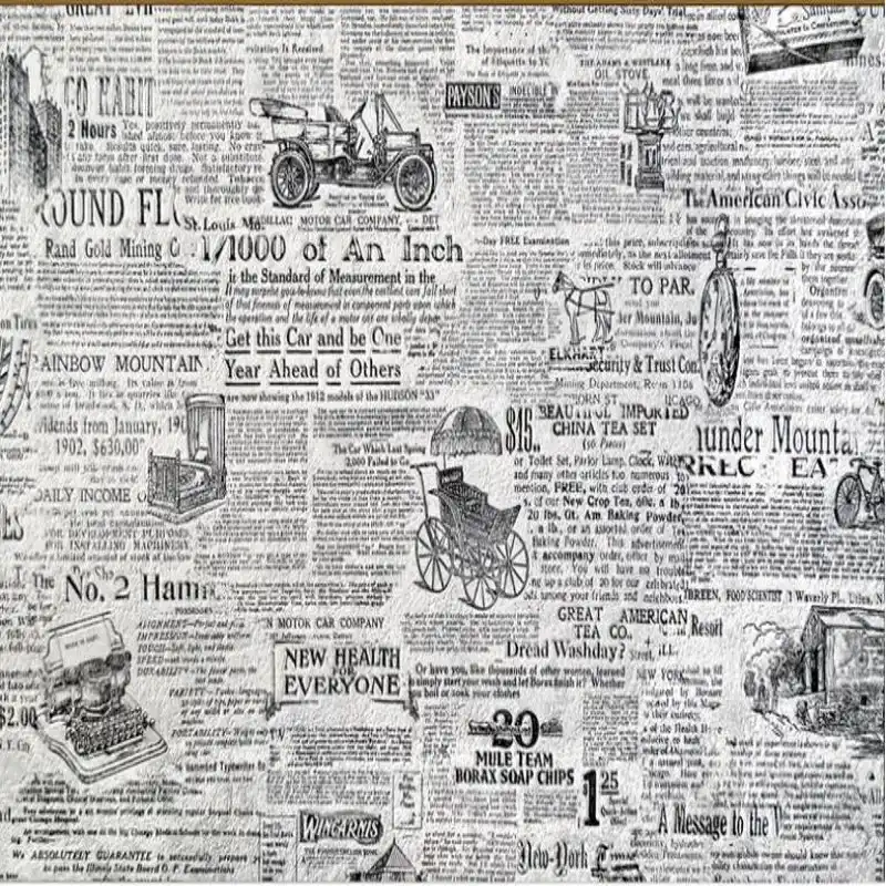 Wellyu Custom Large Scale Murals Retro Black And White Newspaper Tv Background Wall Decoration Painting Wallpaper Painting Wallpaper Tv Backgroundwall Painting Wallpaper Aliexpress