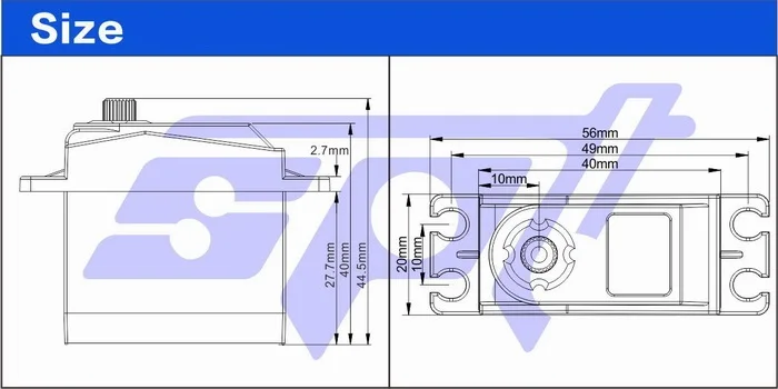 SPT5613 13 кг 0,05 с Высокое разрешение металлические шестерни супер высокая скорость Стандартный цифровой сервопривод для RC Дрифт автомобиль 1:10 1:12 самолет