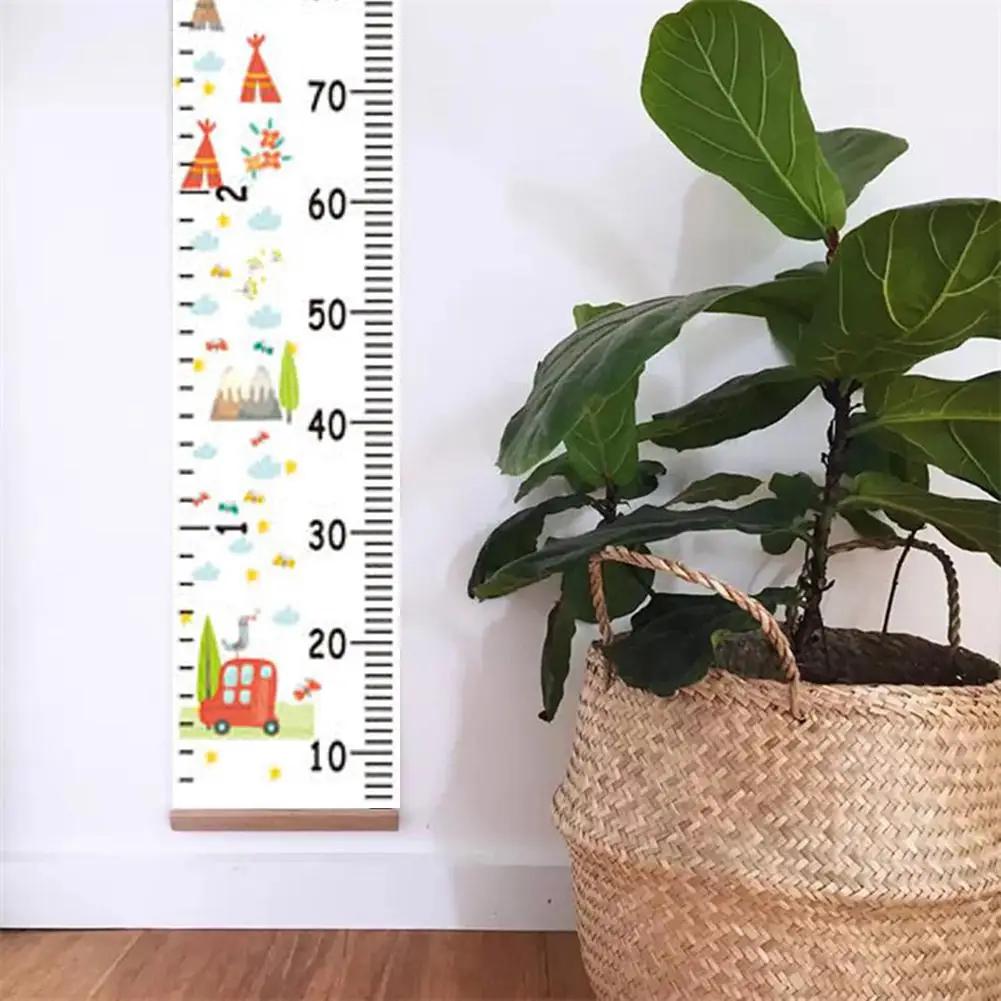 

Nordic Children Height Ruler Hanging Canvas Growth Chart Kids Room Wall Decor