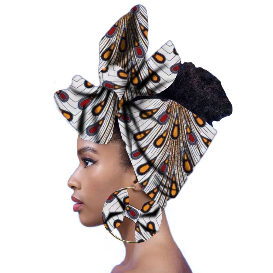 African Headwrap Wax Turban Ankara Headtie (13)