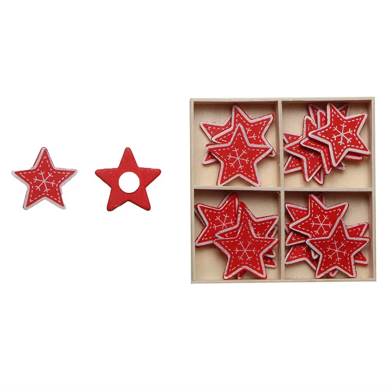 20pcsbox Christmas Wooden Labels Christmas Closet Window Wall Stickers Decor Christmas Decorations For Home N22 (9)