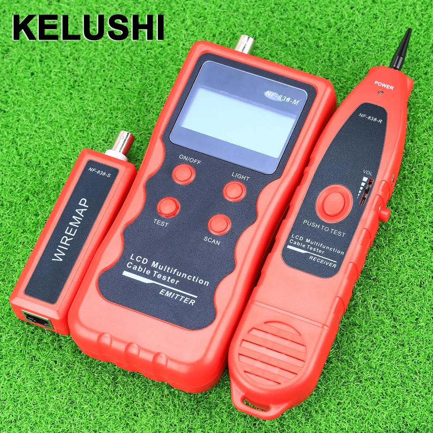 Cable Tracker Phone Line Tester BNC Network Finder USB RJ45 Wire Tracer NF 838in Networking