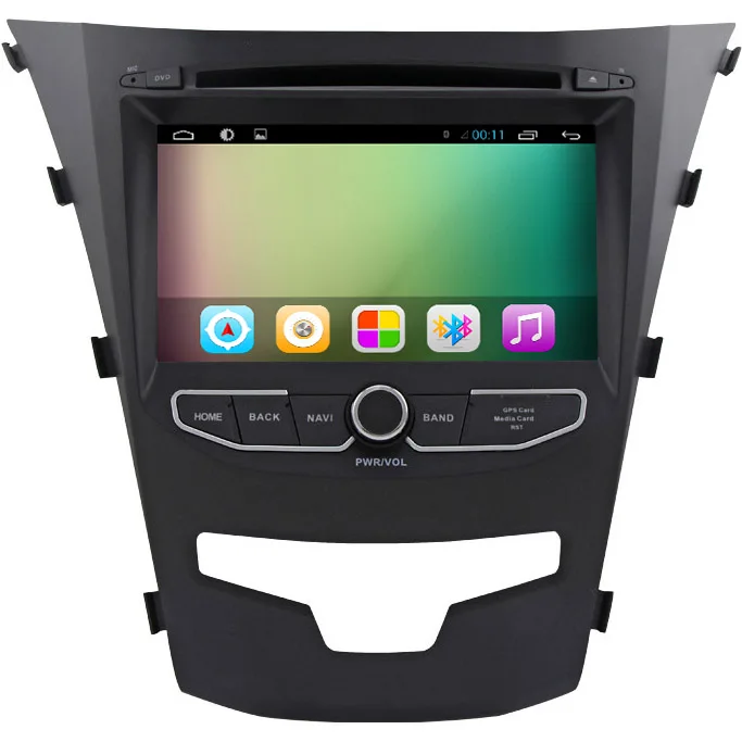 Автомобильный DVD-плеер с четырёхъядерным процессором Ssangyong Korando Android 8 1 1024*600