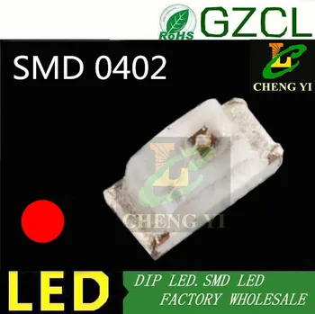 

0402 chip led 625-630nm red surface mounted LED 1.0*0.5*0.4mm led diode 3000PCS/Reel