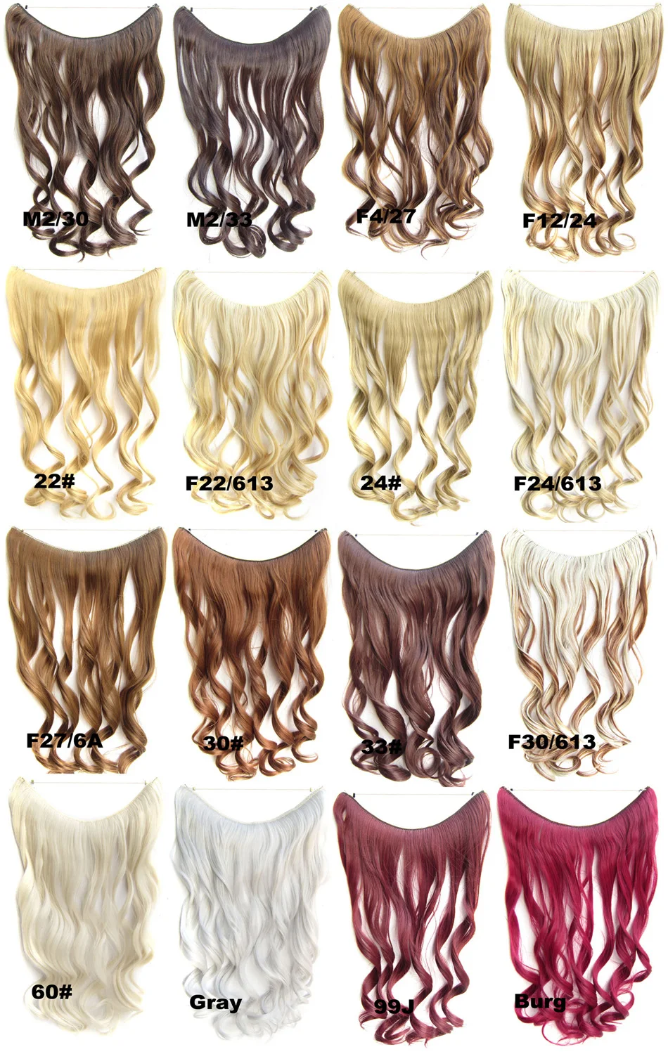 Grilshow Плетение 2" Флип в синтетических волос завод волнистые волосы FIH-888 50 г блонд 32 цвета доступны 4 шт./лот