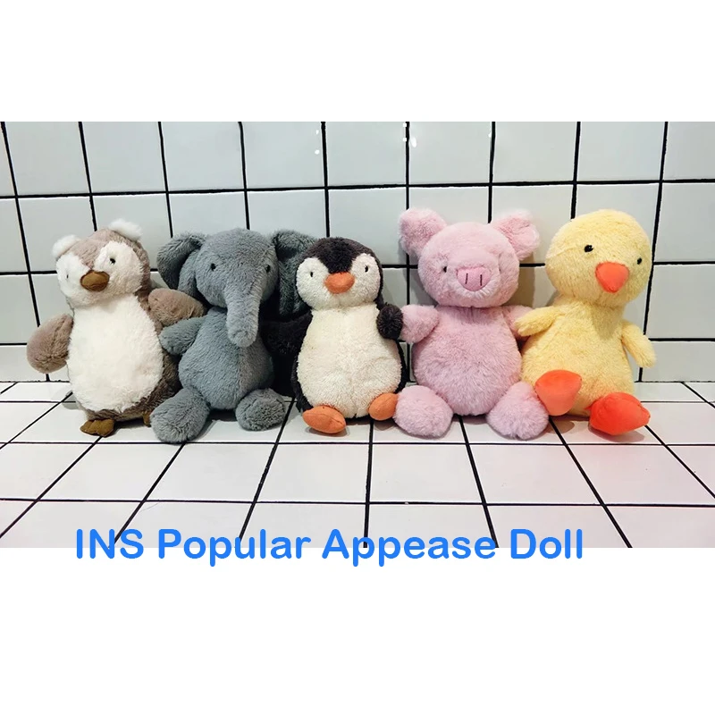 

Baby Appease Penguin Doll Toy Comfort Plush Cute Soft Baby Accompanying Sleeping Popular Pink Pig Gift Birthday Boy Girl Child23