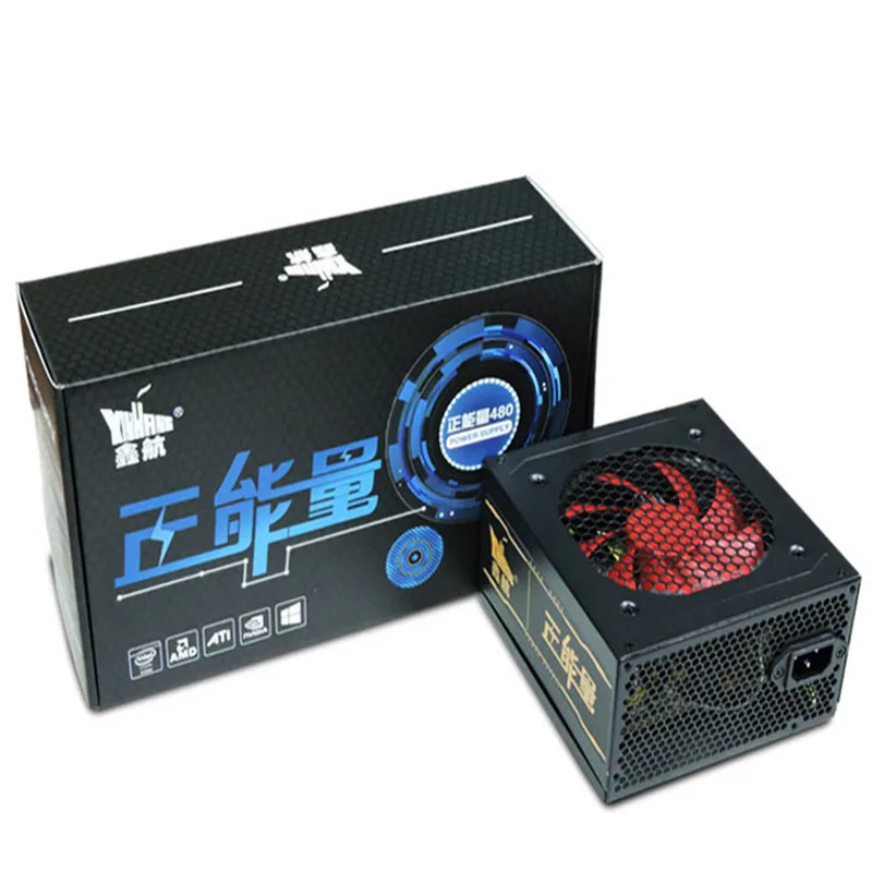 Xinhang 480 واط امدادات الطاقة 480 واط atx psu ل desktop الطاقة 12 فولت atx حالة الكمبيوتر ألعاب الكمبيوتر الألعاب مكتب الاستخدام
