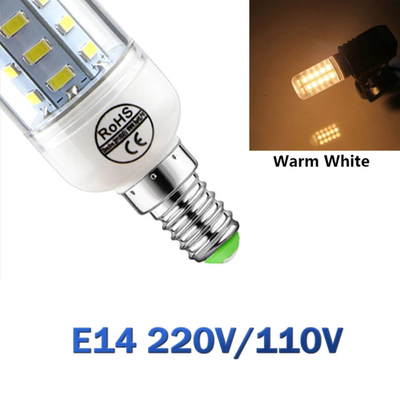 Z20 светодиодный Светодиодная лампа-Кукуруза лампы E27 E14 110/220V SMD5730 48/69 светодиодный s светильник лампы лампада светодиодный лампы энергосберегающий светильник для дома; Прямая поставка - Испускаемый цвет: E14 warm white