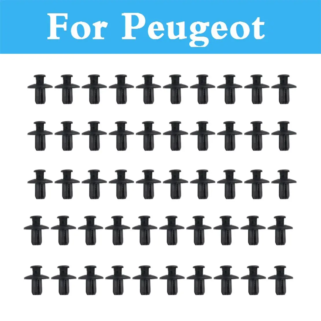 

8mm Car Plastic Rivet Fasteners Bumper Mudguard Expansion Clips For Peugeot 301 307 3008 507 107 108 2008 206 207 208 208 GTi