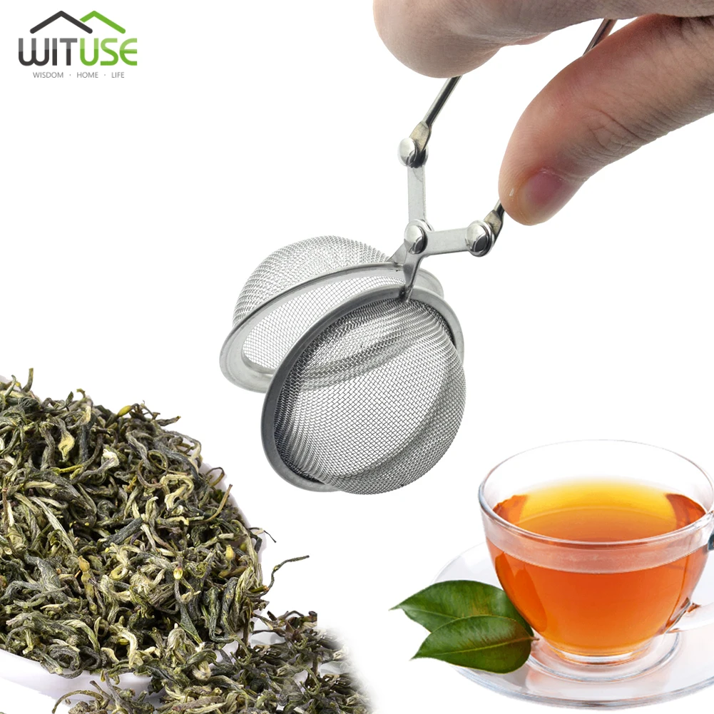 

Tea Strainer Sphere MeshTea Infuser Stainless Steel Handle Tea Ball Kitchen Gadget Coffee Herb Spice Filter Diffuser