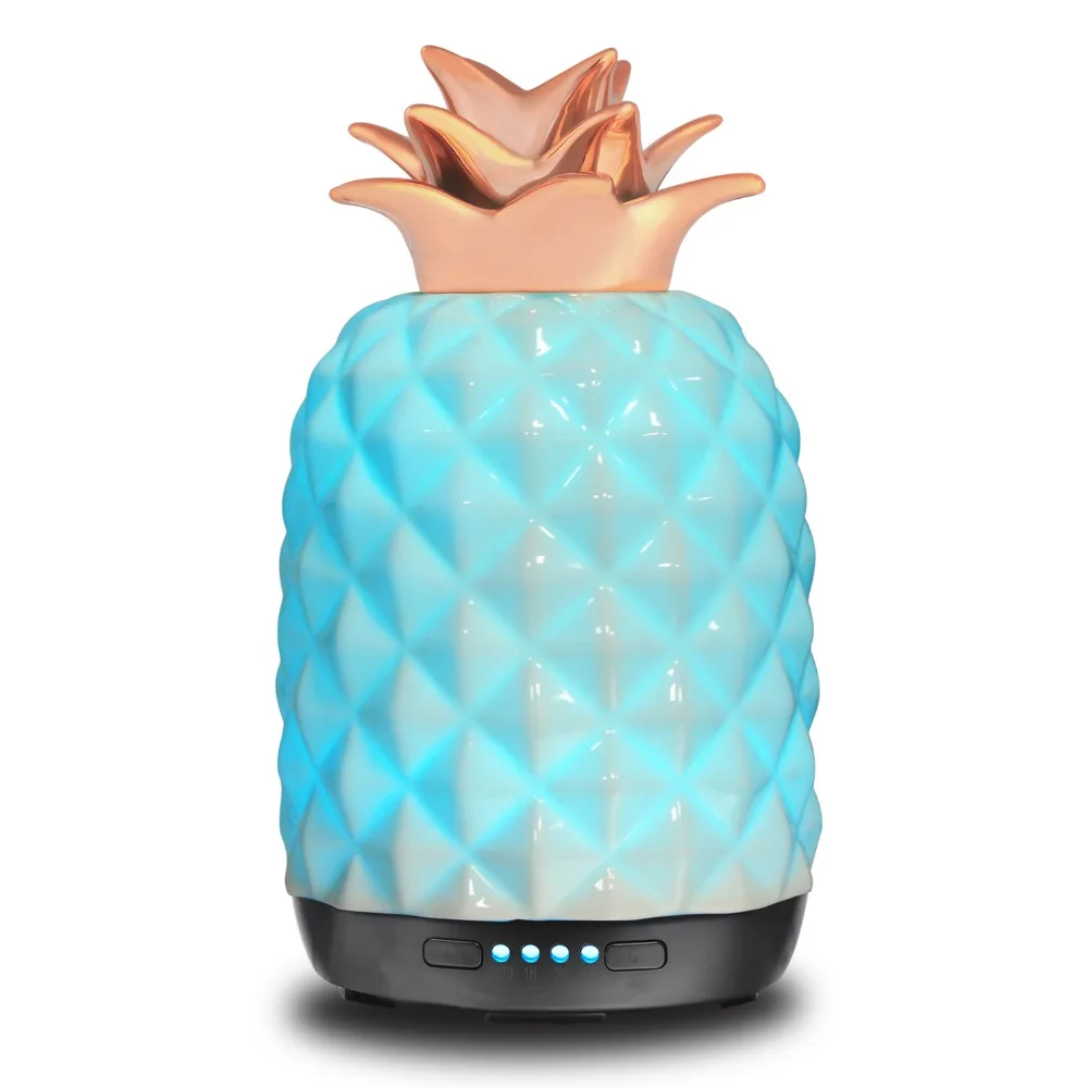 

Essential Oil Diffuser 250ml Ceramic Waterless Auto Shut-off 4 Time Setting Ultrasonic mist maker Humidifier for Home Office Gym