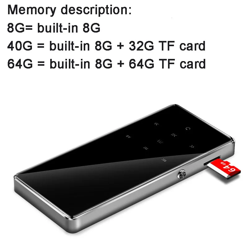 Металлический Hi Fi MP4 плеер с экраном 2 4 дюйма мини MP3 плееры без потерь портативные