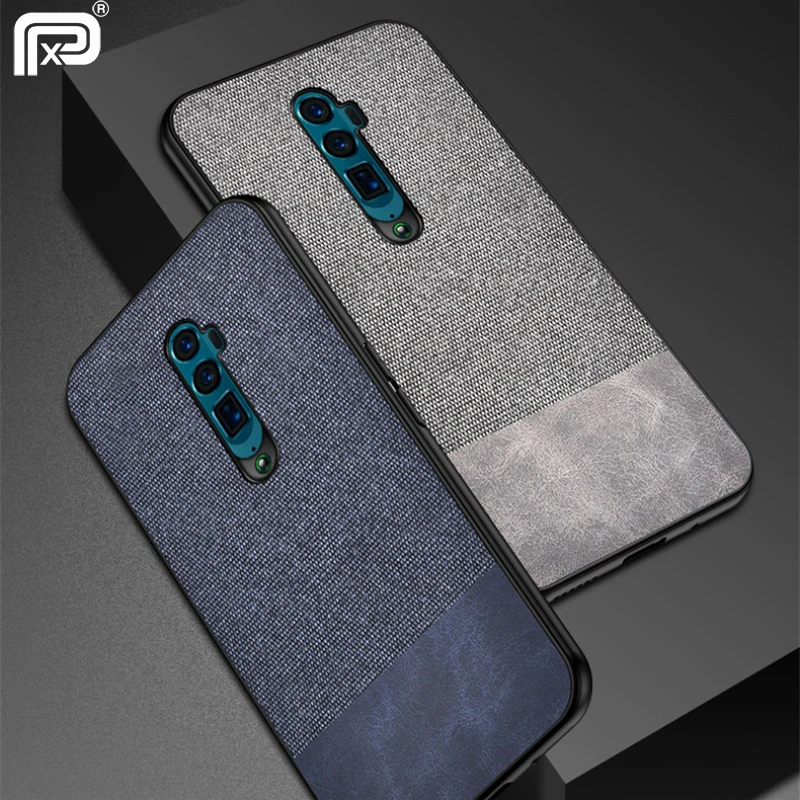 Для OPPO Reno 10x zoom Case Ткань полная защита жесткая задняя панель из поликарбоната для 6