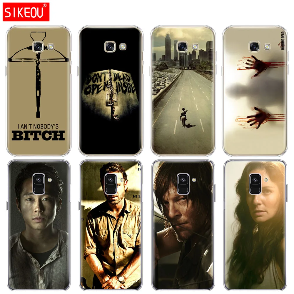 Силиконовый чехол для телефона Samsung Galaxy A8 2018 A3 A310 A5 A510 A7 2016 2017 walking dead | Мобильные