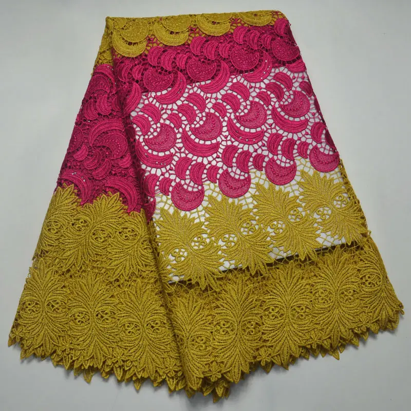 

new coming african lace cotton cord lace guipure lace fabric with high quality water soluble lace fabric