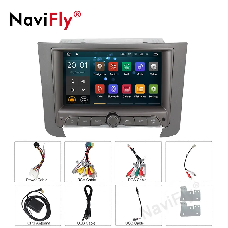 Sale NaviFly PX30 2 Din Android 9.0 Car dvd radio for Ssangyong Rexton with gps navigation stereo multimedia player TDA7851 7786IC 5