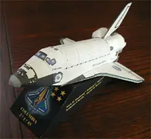 Aerospace Science and Technology Columbia Space Shuttle 3D Paper Model DIY Origami Toy