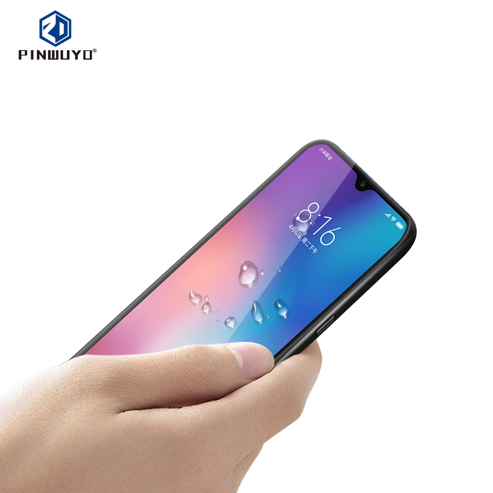 PINWUYO Xiaomi Mi 9 протектор экрана 6 39 дюймов стеклянная пленка 3D изогнутое Защитное