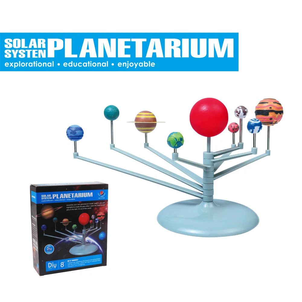 Glow Solar System Planetarium Modell Kit Lernspielzeug Geschenk für Kinder 