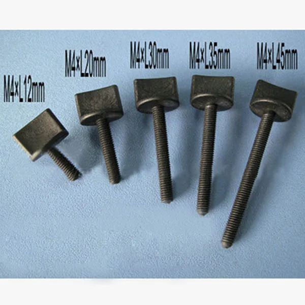

10pcs Nylon thumb screws M4 black plastic screw RC accessories
