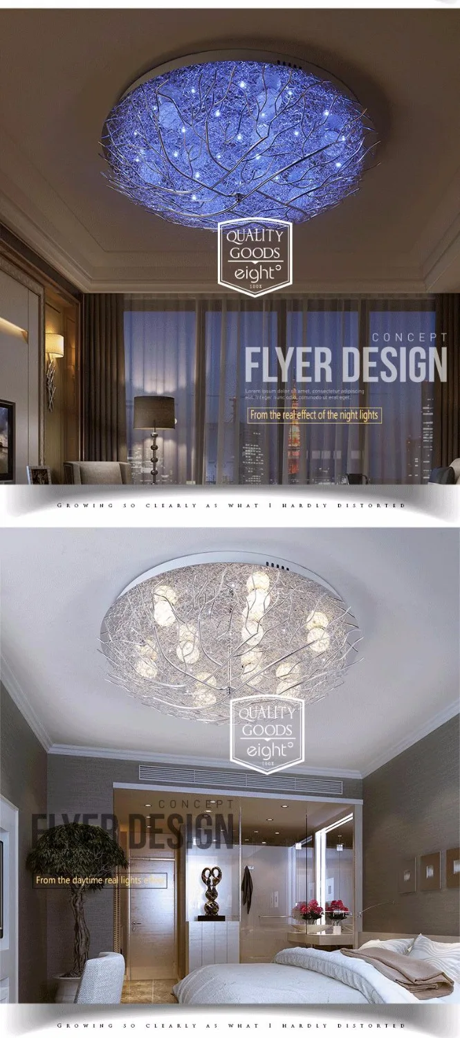 Luzes de Teto Quarto dos Miúdos Modernas Iluminação Casa Luminárias Sala Estar Lâmpadas Ninho Pássaro Teto Led 9 Luzes de teto