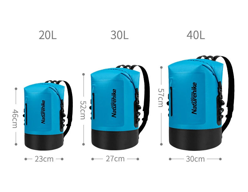 Naturehike 20L 30L 40L водонепроницаемый рюкзак сухой мешок 420D ТПУ Открытый Дорожный рюкзак Дрифтинг река треккинг Сумка для плавания