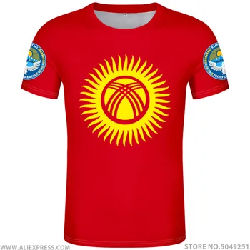 

KYRGYZSTAN t shirt diy free custom made name number kgz t-shirt nation flag kg kyrgyz country respirant print photo logo clothes
