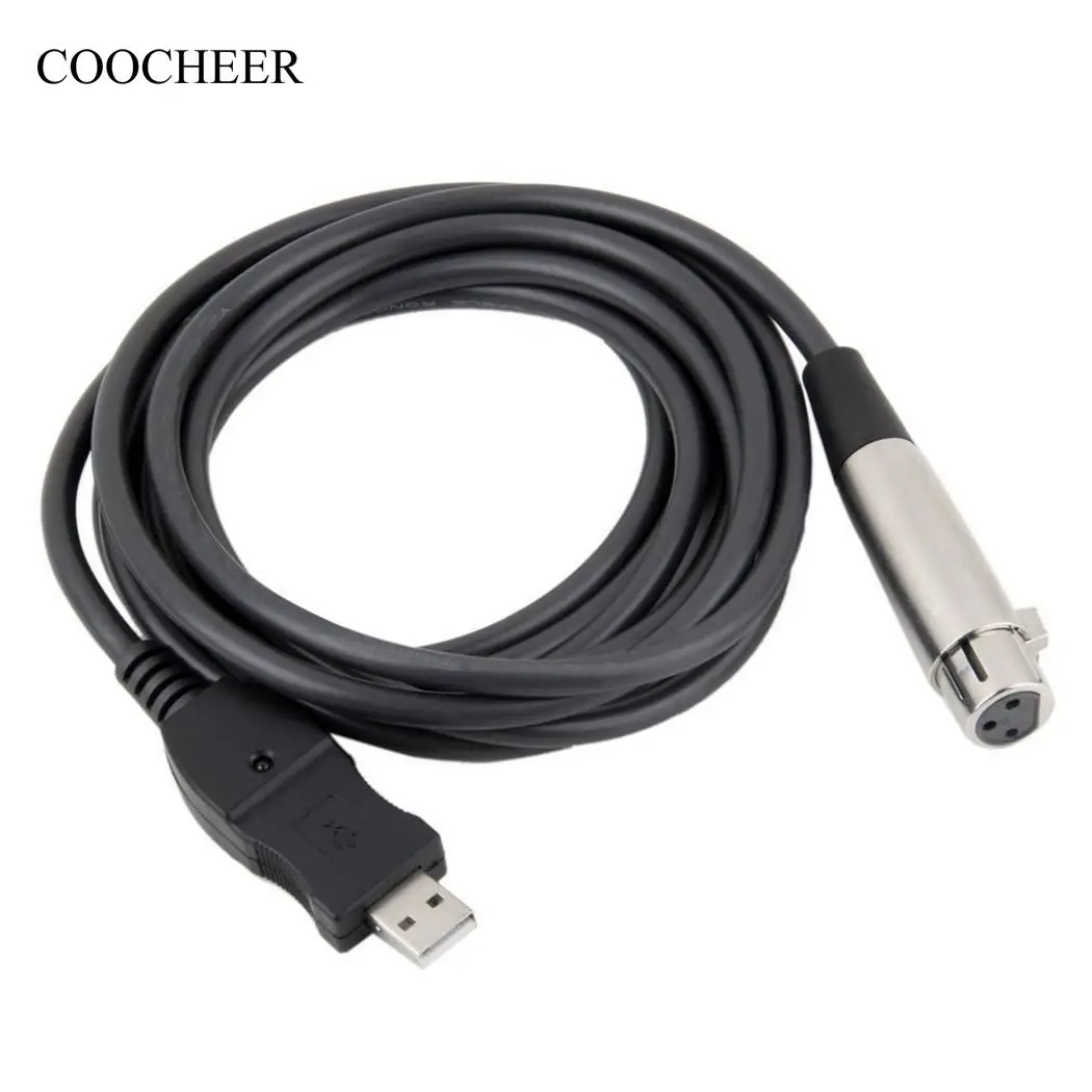 Кабель переходник для подключения к вокальный микрофон USB кабель XLR recorder| |