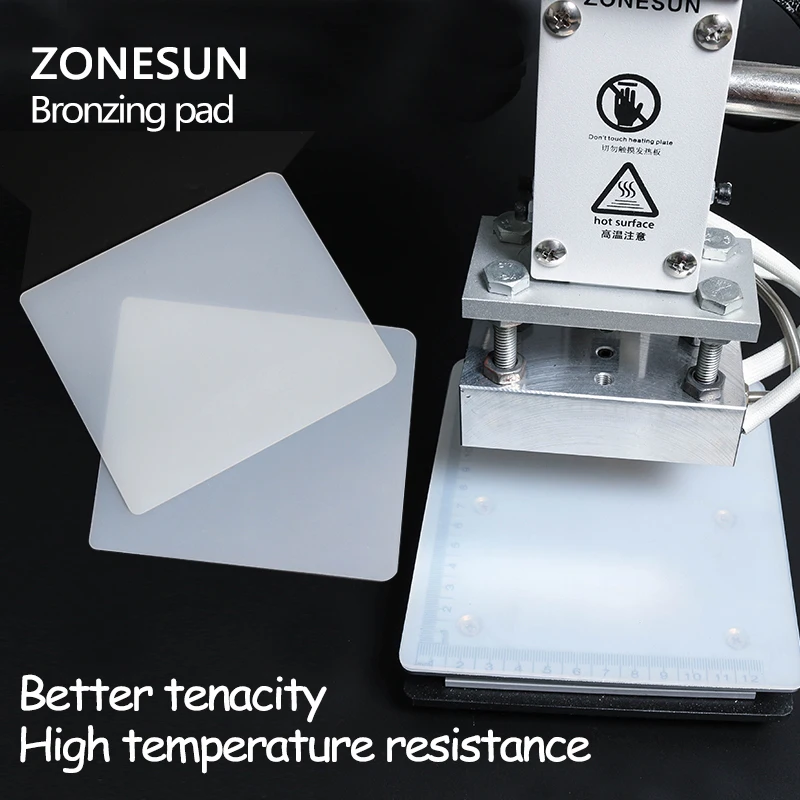 

ZONESUN Bronzing pad Rubber Blanket for Hot Foil Stamping Machine leather embossing machine accessories Stamp tool parts